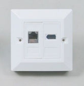 RJ 45 computer socket + new single flash light